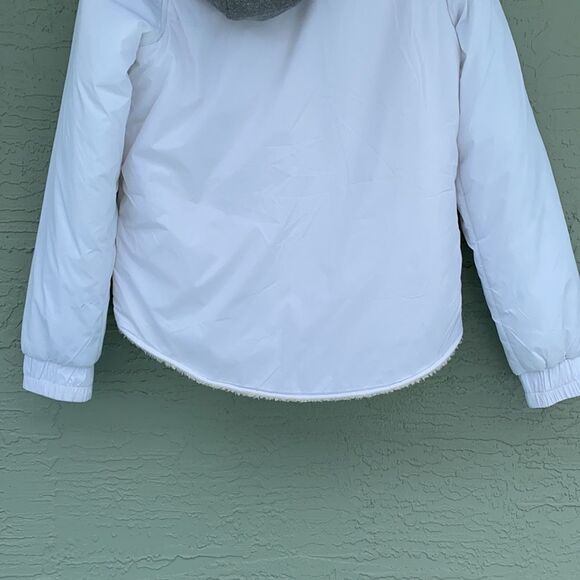 ROXY White Snow Puffer Hooded Jacket Sz M - Picture 6 of 16